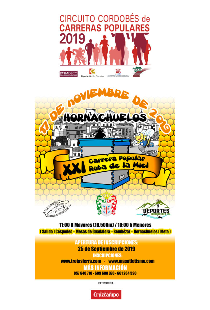 XXI Carrera Popular Ruta de la Miel Turismo Hornachuelos XXI Carrera Popular Ruta de la Miel Turismo Hornachuelos