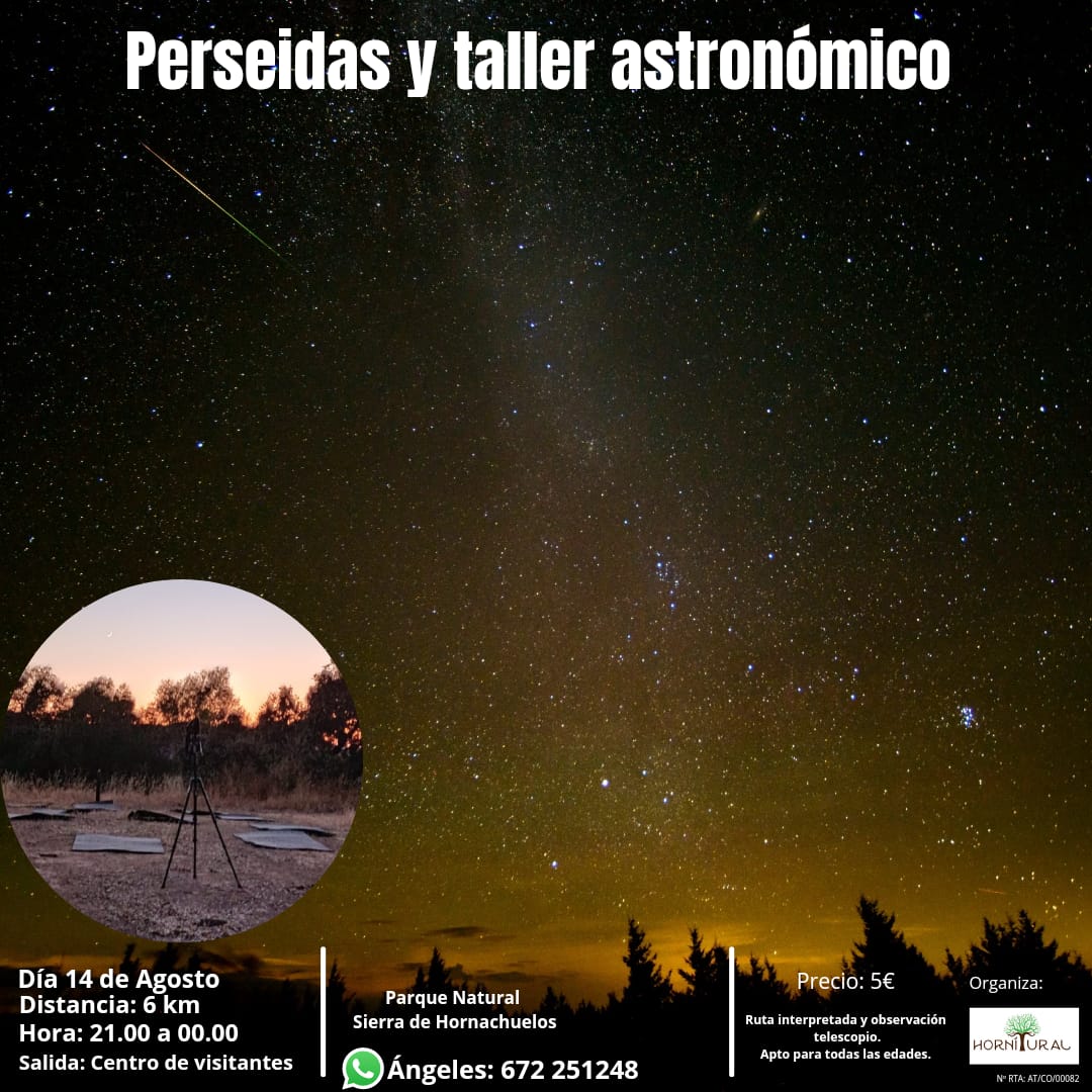 Perseidas y taller astronómico, Hornachuelos