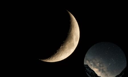 Ruta nocturna y observación lunar