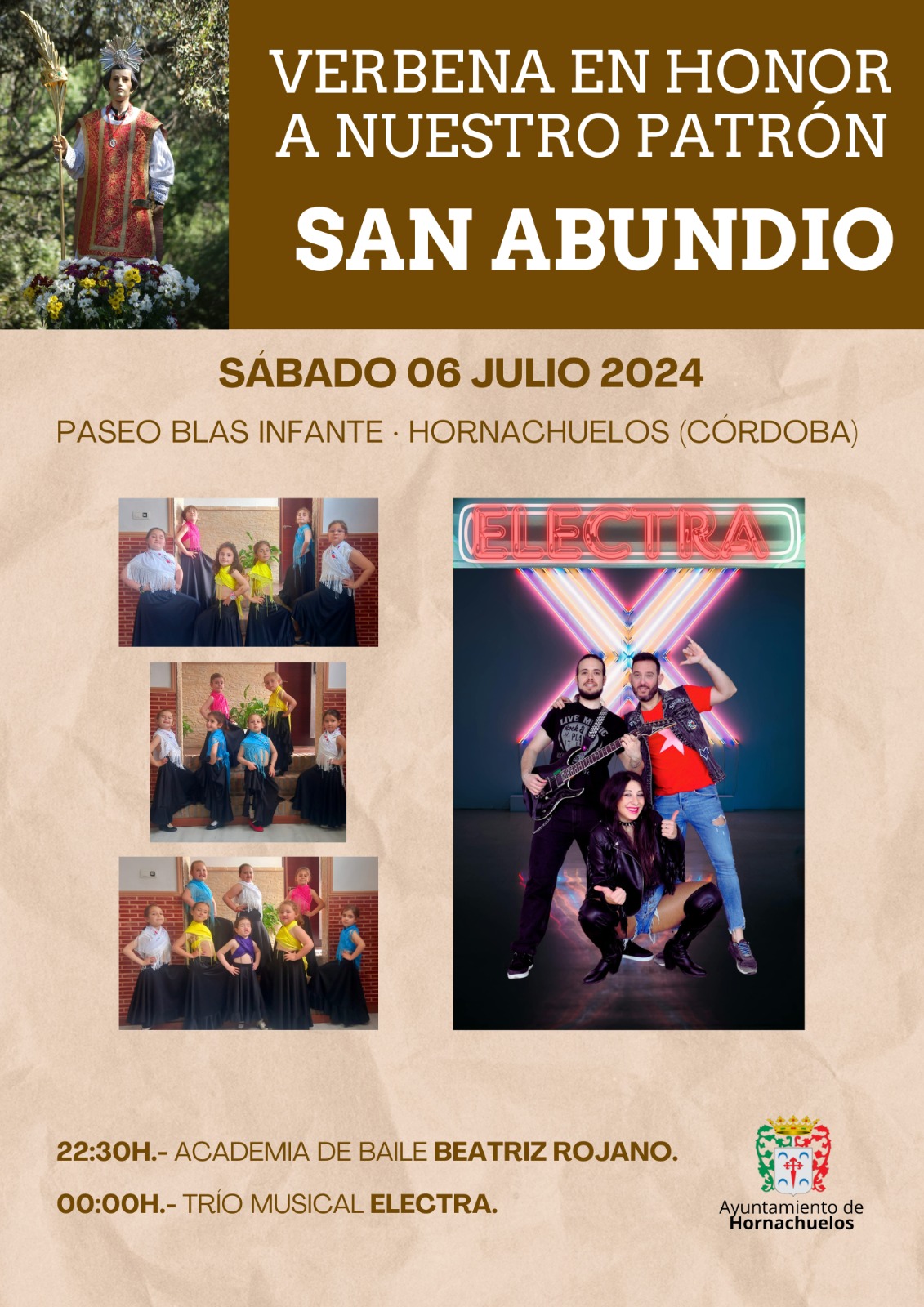 Cartel verbena de San Abundio